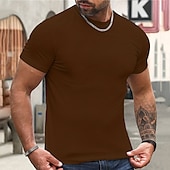 billige Tro T-skjorter-Herre Grafisk Kors Tro Nasjonalflagg T skjorte Christian T-skjorter Kortermet T skjorte 3D-utskrift Crew-hals Skjorte Årgang Mote Designer utendørs Daglig Sport Gul Lysegrønn Blå Vår sommer Klær S M