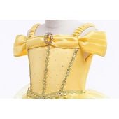 preiswerte Kostüme für Mädchen-Märchen Prinzessin Belle Kleid Blumenmädchenkleid Prinzessin Cosplay-Kostüm Süß for Mädchen Kinder Halloween Karneval Buchwoche Hochzeit Hochzeitsgast Symphonie der Geschichten