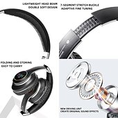 levne Herní headsety-VJ033 Sluchátka přes ucho Nad uchem Bluetooth 5.0 LED světlo Stereo pro Apple Samsung Huawei Xiaomi MI Každodenní použití Mobilní telefon