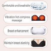 preiswerte Köpermassagegerät-Elektrischer Brustmassage-BH, Infrarot-Heizung, Brustvergrößerungs-Stimulator, Enhancer-Massagegerät, das die Durchblutung entlastet
