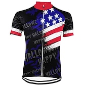 economico Maglie da uomo-250° anniversario dell'America Giornata dell'indipendenza Per uomo Maglia da Ciclismo Grafico Bandiera Nazionale Manica Corta Bicicletta Maglia Top con 3 tasche posteriori Mountain Bike MTB Ciclismo
