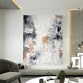 halpa Abstraktit taulut-Hang-Painted öljymaalaus Maalattu Pysty Abstrakti Maisema Nykyaikainen Moderni Ilman Inner Frame  (ei kehystä)