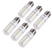 cheap LED Corn Lights-6pcs 15W LED Corn Light Bulb 1350lm E14 E26 E27 56LEDs SMD 5730 Decorative Warm White Cold White 120W Incandescent Edison Equivalent