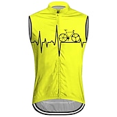 economico Maglie da uomo-Per uomo Gilet da ciclismo Maglia da ciclismo Senza maniche Bicicletta Gilet / Gilet Maglietta / Maglia Superiore con 3 tasche posteriori Ciclismo da montagna Cicismo su strada Traspirante
