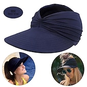 abordables refrigeración calefacción-Sombrero de playa de verano para mujer, sombrero de copa vacío, sombrero para el sol 50+, sombrero para el sol para mujer, sombrero deportivo para exteriores