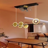 abordables Ventilateurs de plafond lumineux-ventilateur de plafond avec application de conception de doublure de lampe de coucher de soleil rotative à 360 °&amp;amp; télécommande 100cm 5 lumières dimmable 6 vitesses de vent ventilateur de plafond