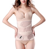 cheap Braces &amp; Supports-3 in 1 Postpartum Support - Recovery Belly/waist/pelvis Belt Shapewear Slimming Girdle, Beige,