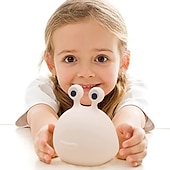 economico Lucine notturne per bambini e neonati-luce notturna lumaca vivaio lampada squishy luce notturna in silicone per l&#039;allattamento lampada da comodino animale carino per neonati bambini adolescenti luce notturna morbida con sensore tattile