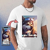 tanie odzież męska na zamówienie-niestandardowa koszulka unisex 100% bawełna dodaj swój obraz spersonalizowane zdjęcie projekt obraz tekst list graficzny drukuj tee moda sportowa w stylu casual, letnia