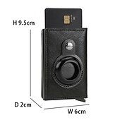 billiga Plånböcker-rfid-blockerande kolfiberplånbok för män med korthållare och airtag-ring – elegant, säker och snygg för dagligt bruk och resor