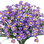 economico Piante e Fiori Artificiali-1pc fiori artificiali margherita piante di plastica decorazione della casa finestra fiori di plastica per esterni decorazione di nozze
