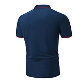 preiswerte Sport-Herren Poloshirt Golfhemd Casual Festtage Kargen Kurzarm Modisch Basic Glatt Klassisch Sommer Regular Fit Feuer rot Schwarz Gelb Armeegrün Dunkelmarine Grau Poloshirt