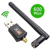 cheap Wireless Routers-Wireless Mini 150/600Mbps USB Wifi Adapter 5.8GHz2.4GHz USB2.0 Receiver Wireless Network Card Lan Wi-Fi High Speed Antenna