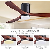 voordelige Plafondventilatorverlichting-plafondventilator met app voor lichtcirkelontwerp&amp;amp; afstandsbediening kristal 108cm dimbaar 6 windsnelheden moderne plafondventilator voor slaapkamer, woonkamer, kleine kamer 110-240v