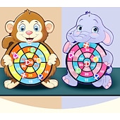 voordelige Noviteit speelgoed-kinderen cartoon dier dartbord kleverige bal konijn familie interactief educatief speelgoed festival cadeau voor kerstcadeaus