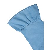 billiga Denimklänningar-Dam Denimklänningar Vardagsklänning Denimskjorta klänning Midiklänning Denim Ledigt Utomhus Dagligen Semester Tröjkrage Knapp Halvlång ärm Sommar Vår 2023 Lös passning Ljusblå Ren färg S M L XL XXL