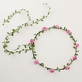 abordables Accesorios para el peinado del cabello-señora chica moda flor bohemia corona floral guirnalda diademas 10pcs