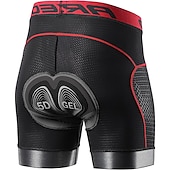 baratos Roupa interior masculina e Camada Base-Homens Cueca Boxer Acolchoada Bermudas Acolchoadas Para Ciclismo Moto Shorts acolchoados / camurça Calças Ciclismo de Montanha Ciclismo de Estrada Esportes Respirável Secagem Rápida Leve Redutor de