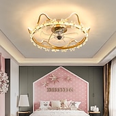 رخيصةأون إضاءات مراوح السقف-مروحة سقف مع تطبيق تصميم دائرة خفيفة&amp;amp; جهاز تحكم عن بعد 100 سم 5-ضوء عكس الضوء 6 سرعات رياح مروحة سقف حديثة لغرفة النوم وغرفة المعيشة وغرفة صغيرة 220-240 فولت