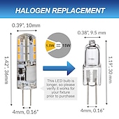 رخيصةأون أضواء LED ثنائي الدبوس-10 قطعة G4 ثنائية دبوس مصباح ليد لمبة 3 واط 24LED SMD 2835 ما يعادل لمبة هالوجين 30 واط أبيض دافئ 3000 كيلو ضوء النهار الأبيض 6000 كيلو 360 درجة زاوية الشعاع وميض مجاني DC12V AC220V AC110V