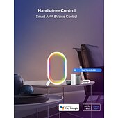 Недорогие Умный ночной свет-Светодиодный умный свет WiFi умная APP настольная лампа звуковое управление RGB фантомный настольный атмосферный интеллектуальный свет Esports настольное украшение Tuya WiFi Alexa USB питание