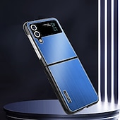 abordables Carcasas Samsung-teléfono Funda Para Samsung galaxia Z Flip 6 Z Flip 5 Z Flip 4 Z Flip 3 Estuche ultrafino Marco Antigolpes anti-caída Protección de grado militar Armadura Aleación de aluminio