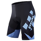 billiga Shorts, tights och byxor för män-Herr Cykelshorts 3D vadderade shorts Cykel Vadderade shorts Underdelar Bergscykling Vägcykling sporter Grafisk 3D Tablett Andningsfunktion Snabb tork Fuktabsorberande Vit Blå Elastan Kläder