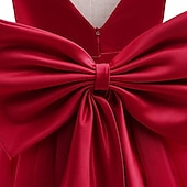 preiswerte Blumenmädchenkleider-kinderkleidung Mädchen Blumenmädchen Kleid Kleid Party Kleid Feste Farbe Ärmellos Formal Leistung Hochzeit Gitter Rückenfrei Elegant Modisch bezaubernd Polyester Maxi abendkleider Schaukelkleid