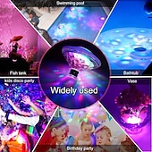 preiswerte Unterwasserlampen-Schwimmendes Unterwasserlicht, RGB-Tauch-LED-Disco-Licht, Glow-Show, Schwimmbad, Whirlpool, Spa-Atmosphäre, Dekorlampe, Badlicht