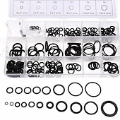 cheap Vehicle Repair Tools-225Pcs Rubber O-Ring Washer Seals Assortment Black For Car 18 Sizes