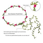 abordables Accesorios para el peinado del cabello-señora chica moda flor bohemia corona floral guirnalda diademas 10pcs