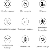 preiswerte Köpermassagegerät-Elektrischer Brustmassage-BH, Infrarot-Heizung, Brustvergrößerungs-Stimulator, Enhancer-Massagegerät, das die Durchblutung entlastet