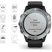 baratos Protetores de ecrã para Smartwatch-1 Pça. 2 pcs 3 Pças. Assista Protetor de Tela Compatível com Garmin Fenix 7/7X / 7S Fenix ​​5s Fenix Fenix 6 Fenix 6 pro Cobertura máxima Sensível ao toque Sem Bolhas Vidro Temperado Acessórios de