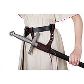 abordables Accessoires et plus-Rétro Vintage Punk &amp; Gothique Médiéval Costume de cosplay Fourreau Porte-Épée Guerrier Chevalier Viking Homme Femmes Celtique Pirate Fantaisie Performance Soirée Scène Adulte Plus d&#039;accessoires