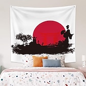 baratos tapeçarias de arte-estilo japonês tapeçaria pendurada arte da parede grande tapeçaria mural decoração fotografia pano de fundo cobertor cortina casa quarto sala de estar decoração templo mulheres sol