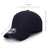 cheap Men&#039;s Baseball Cap-Men&#039;s Baseball Cap Trucker Hat Black Deep Blue Polyester Travel Beach Outdoor Vacation Plain Adjustable Sunscreen Breathable Fashion