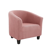 ieftine Capac de fotoliu și capac de scaun fără braț-husă scaun de club butoi burgundy husă scaun elastic husă scaun cadă, husă canapea fotoliu pentru câini animal de companie, protectie pentru mobilier canapea lavabilă moale durabilă