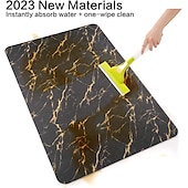 voordelige Matten &amp; Tapijten-badmat antislip diatomeeënaarde badmat antislip sneldrogend superabsorberende badsteenmat sneldrogend dunne badkamermatten passen onder de deur, badkuip, gootsteen, wasbaar in de machine