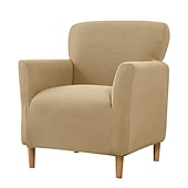 abordables Cubierta de sillón y silla sin brazo-Funda elástica para sillón color burdeos, funda protectora para sofá de 1 plaza con base elástica para niños y mascotas