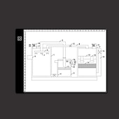 cheap Computers &amp; Tablets-A4 LED Light Pad, Tracing Light Table with Scale Art, Light Table with USB Power, Ultra-Thin Copy Board