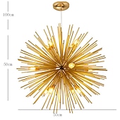 cheap Sputnik Design-LED Chandeliers Firework 9/12-Lights 50cm Modern Electroplated Globe Chandeliers LED Nordic Style Pendant Lights Living Room Dining Room G9 Bulb Base