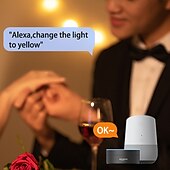 levne Smart noční světlo-chytré led vestavné osvětlení rgbcw rgbcw světla měnící barvu wifi plechovky s přepážkovým lemem retrofit downlight kompatibilní s alexa&amp;amp; ovládání aplikace asistenta google