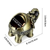 tanie Akcesoria dla palaczy-Wysokiej klasy retro metalowy słoń popielniczka osobowość kreatywny trend dekoracja domu salon popielniczka dekoracja biurowa