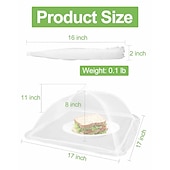cheap Camp Kitchen-17inch 40 inch Large Food Cover, Mesh Food Tent, White Nylon Covers, Pop-Up Umbrella Screen Tents, Patio Net for Outdoor Camping Picnics Parties BBQ Collapsible and Reusable