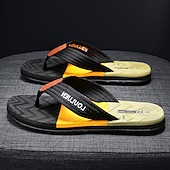 billige Uformelle sandaler-stilige flip-flops for menn med teksturert såle – komfortable strandsandaler for sommerbruk