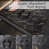 voordelige Matten &amp; Tapijten-badmat antislip diatomeeënaarde badmat antislip sneldrogend superabsorberende badsteenmat sneldrogend dunne badkamermatten passen onder de deur, badkuip, gootsteen, wasbaar in de machine