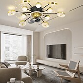 levne Světla pro stropní ventilátor-stropní ventilátor s aplikací světla&amp;amp; dálkové ovládání 102 cm stmívatelné 6 rychlostí větru sputnik designová projekce moderní stropní ventilátor do ložnice, obývacího pokoje, malého pokoje