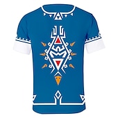 levne Kreslená a filmová postava-The Legend of Zelda: Tears of the Kingdom Článek Princezna Zelda Trička Anime 3D Grafika Pro Pro páry Pánské Dámské Dospělé Plesová maškaráda 3D tisk Běžné / Denní