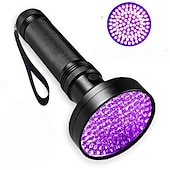 cheap Tactical Flashlights-51/100 LED 395nm UV Flashlight Black Light Ultraviolet Blacklight Detector Aluminum Torch Light UV Lamp