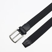 baratos Cintos para Homem-cinto masculino simples casual de malha de poliéster elástico com fivela presente moderno para namorado e pai